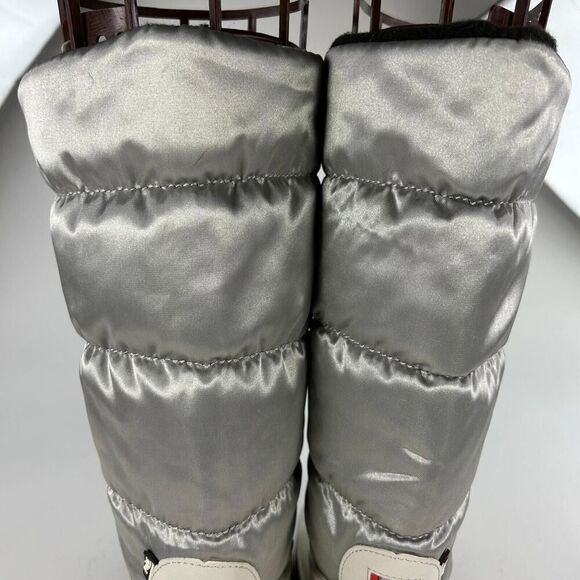 Pajar Women'S Fay II Waterproof Boot US 10 L White Gray Pom Puffer Snow Boots - Picture 10 of 14